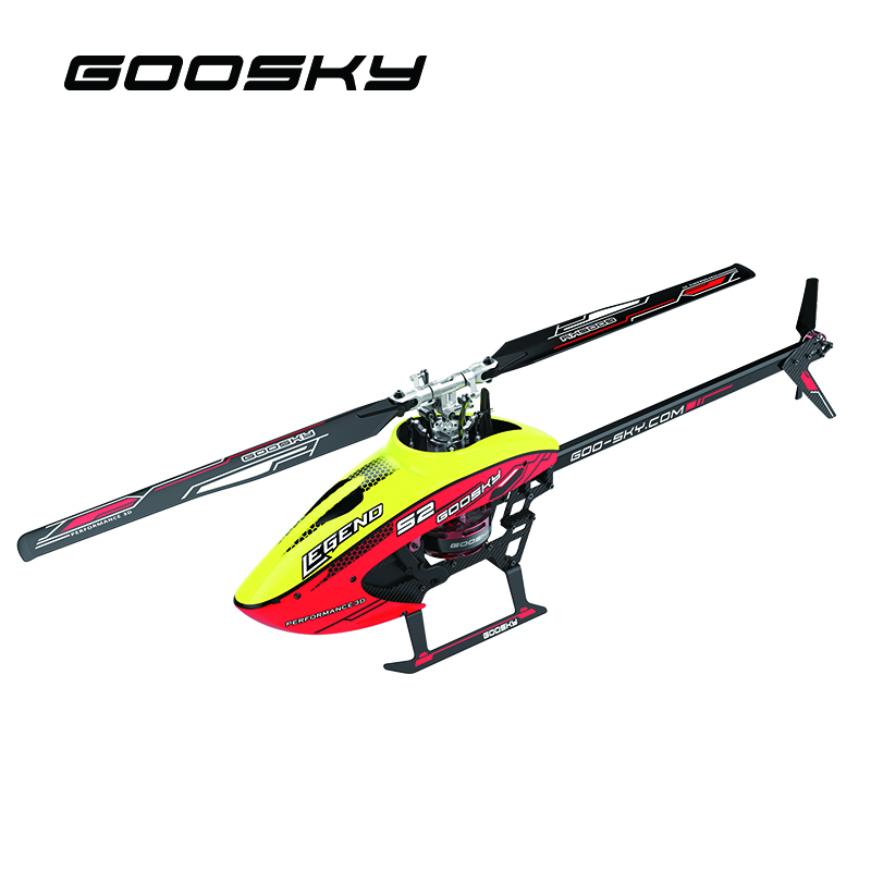 GooSky S2 BNF Micro Electric Helicopter-Red/Yellow