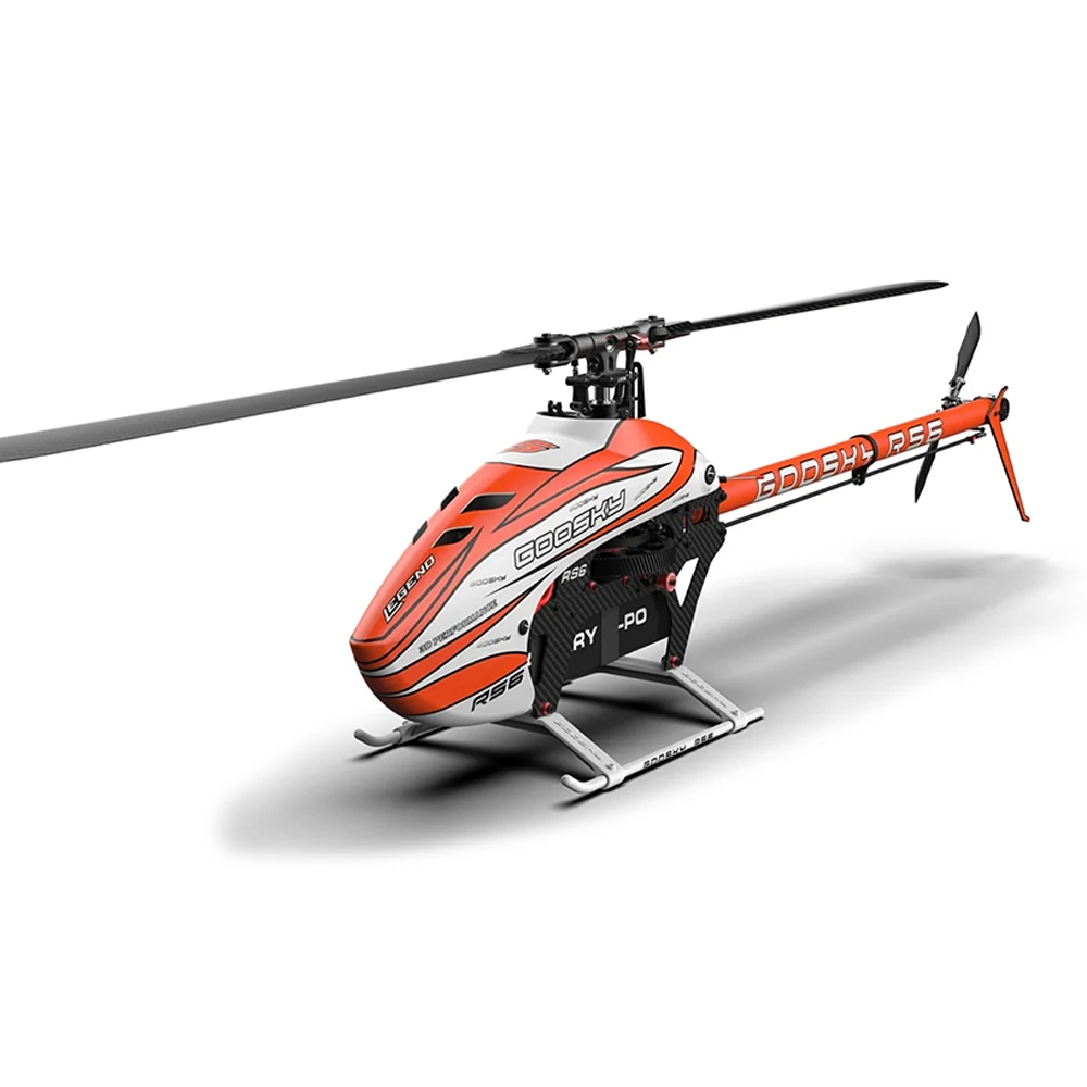 Goosky Legend RS6 Helicopter Kit w/o Blades - Dark Orange (Unassembled)