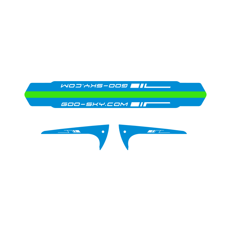 S2 Tail Boom and fin sticker (3 sets, Blue) S2 蓝色DIY 贴纸（内含三套贴纸）
