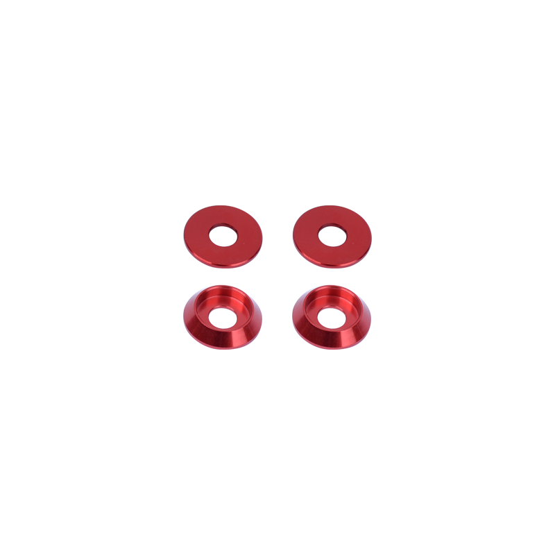M3 finishing washers - Red