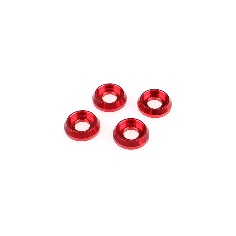 M4 finishing washers - Red